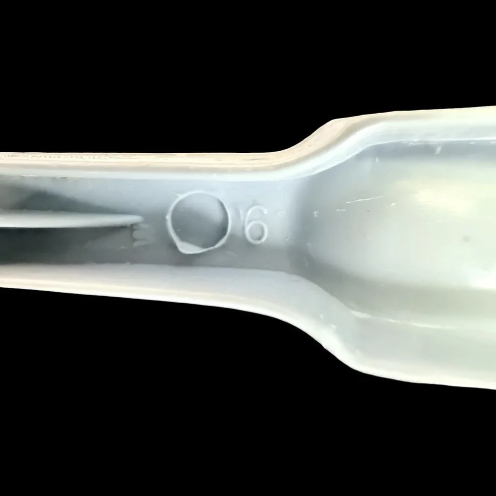 Vintage EKCO Nylon Plastic Slotted Spoon Blue